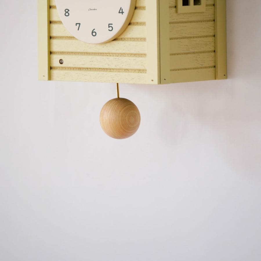 シャンブル 時計 CHAMBRE Cuckoo CLOCK YELLOW CH-059YE 鳩時計 ポッポ