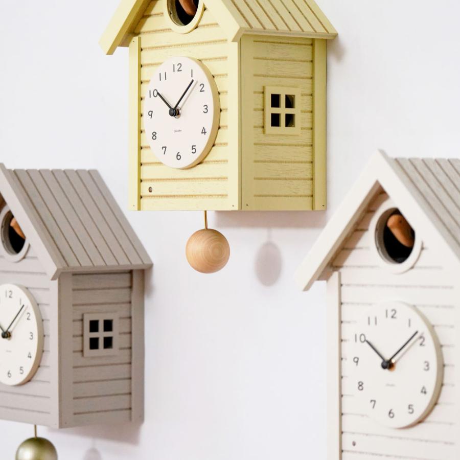 シャンブル 時計 CHAMBRE Cuckoo CLOCK YELLOW CH-059YE 鳩時計 ポッポ