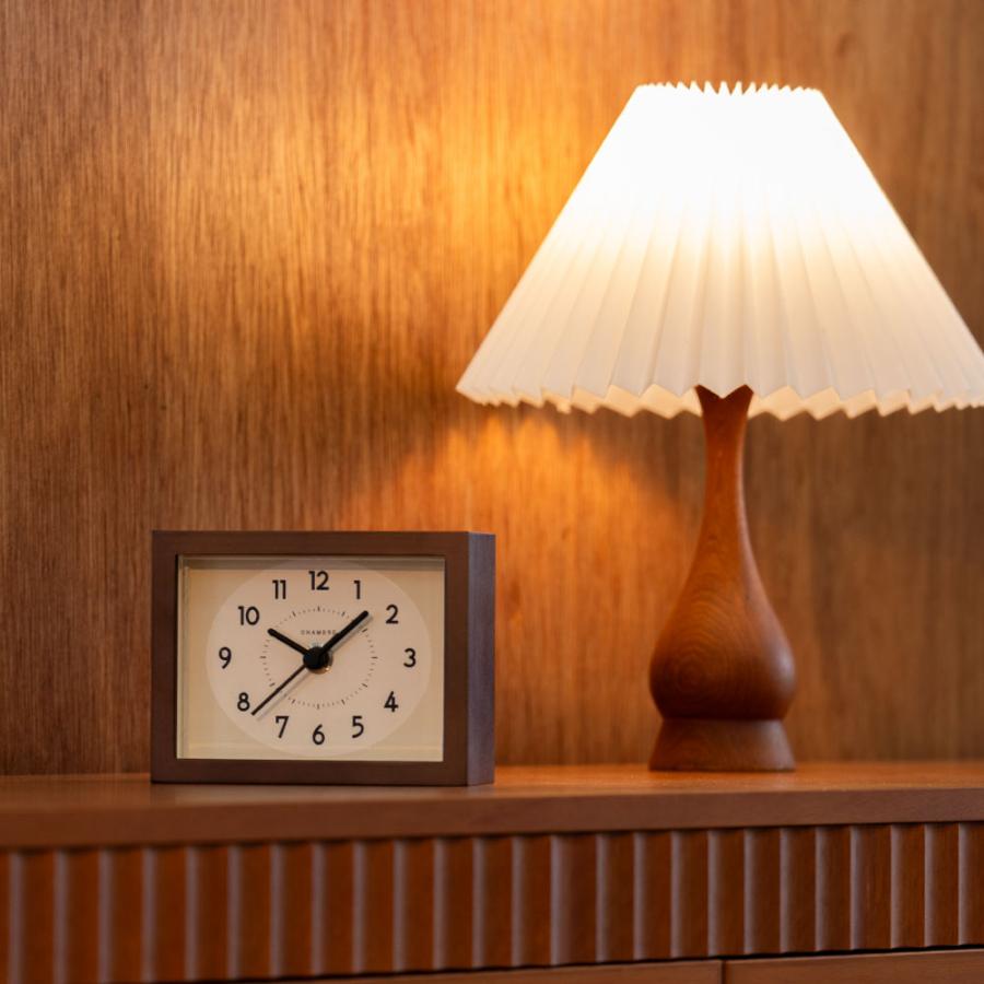 シャンブル 置き時計 CHAMBRE ひのきの置き時計 DARK BROWN CH-070DB