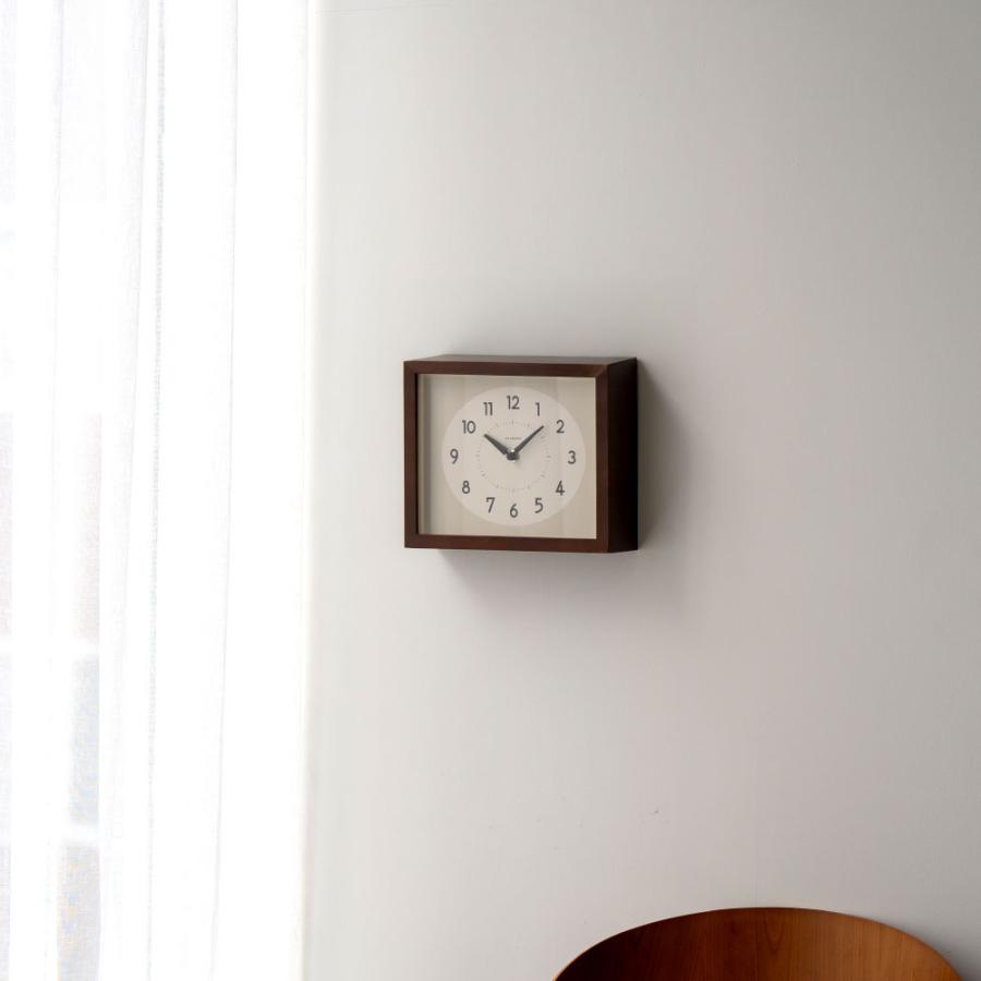 シャンブル 壁掛け時計 CHAMBRE ひのきの掛け時計 DARK BROWN CH-071DB
