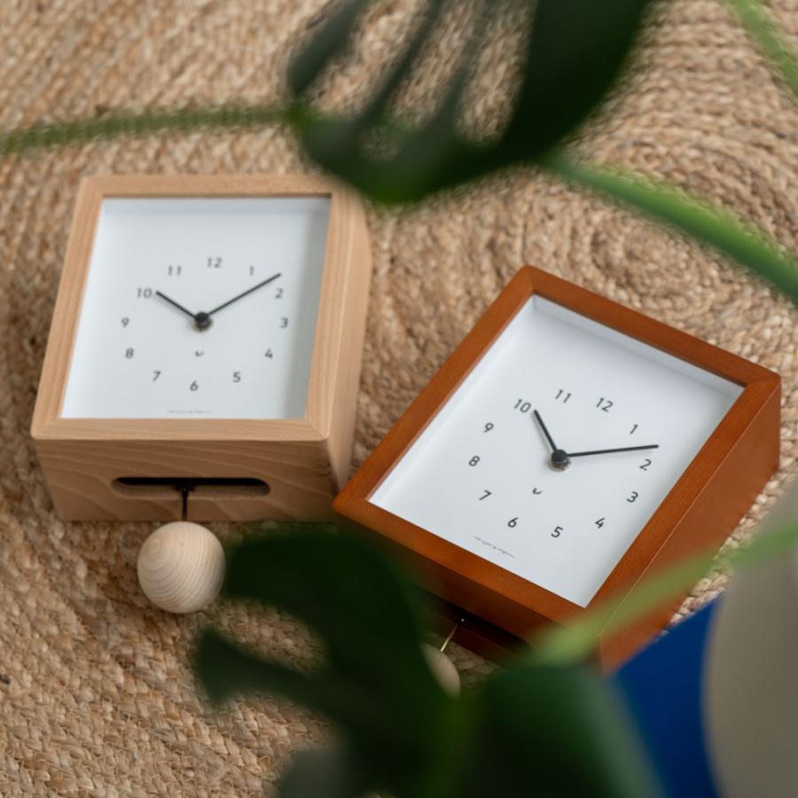 CH シャンブル CHAMBRE Blanc CLOCK NATURAL CH-072NA 木製 クロック