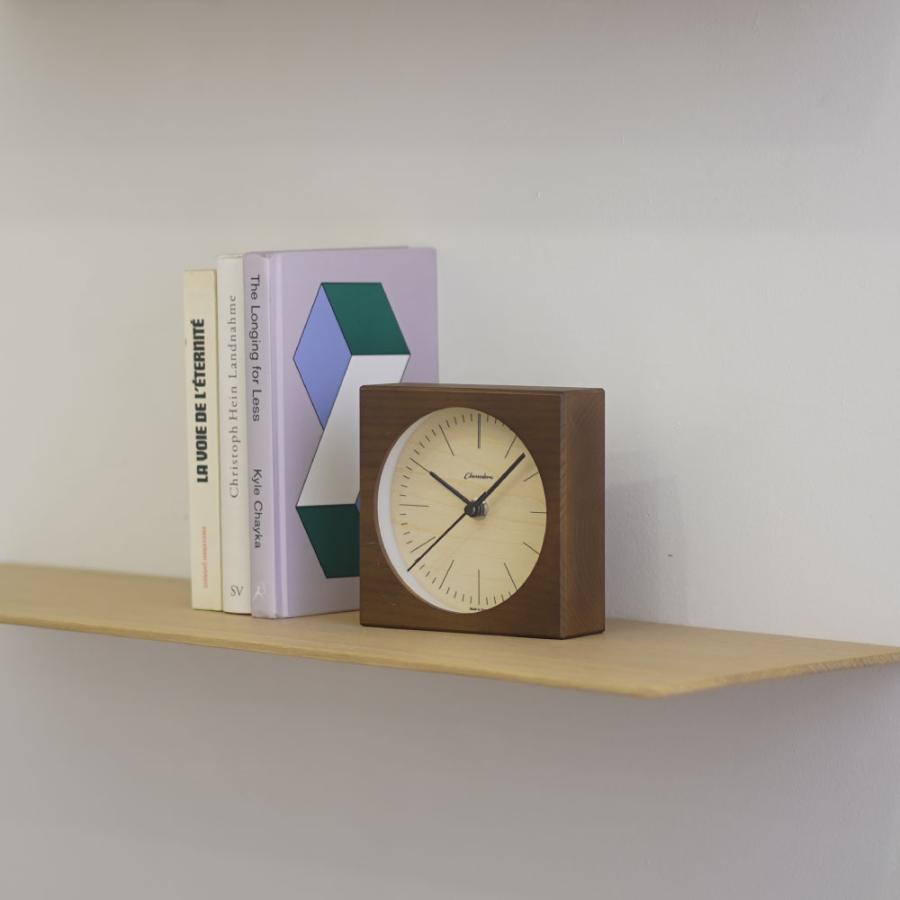 シャンブル 置時計 CHAMBRE LINE DESK CLOCK CH-075DB 静か 音がしない