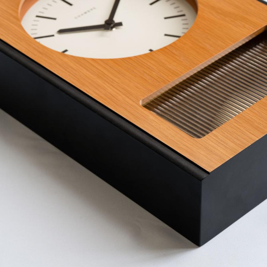 swing 天然木 一枚板 振り子時計 掛時計 時計 木製 飛騨家具 シャンブル 時計 CHAMBRE PACIFIC PENDULUM CLOCK CH-077OA 振り子時計
