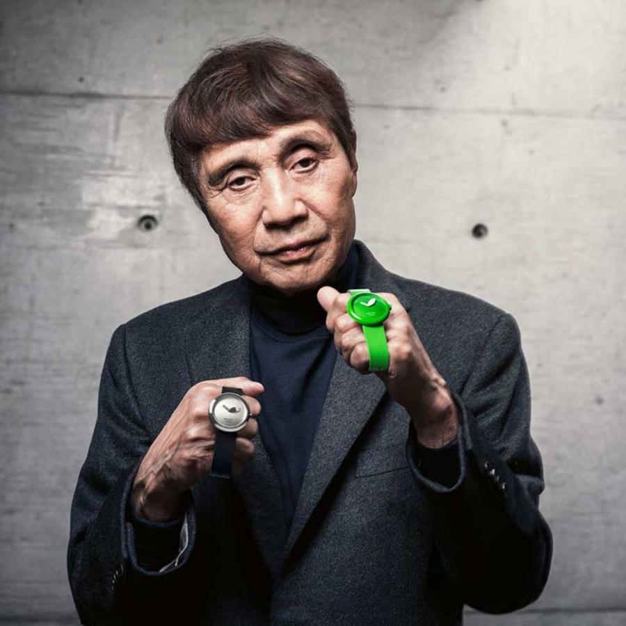 CAUNY カウニー 腕時計 メンズ CAUNY Tadao Ando CTA002 青りんご 建築家 安藤忠雄 コラボ メンズ りんご 腕時計 Large 建築 腕時計 Cauny Ando 青リンゴの画像