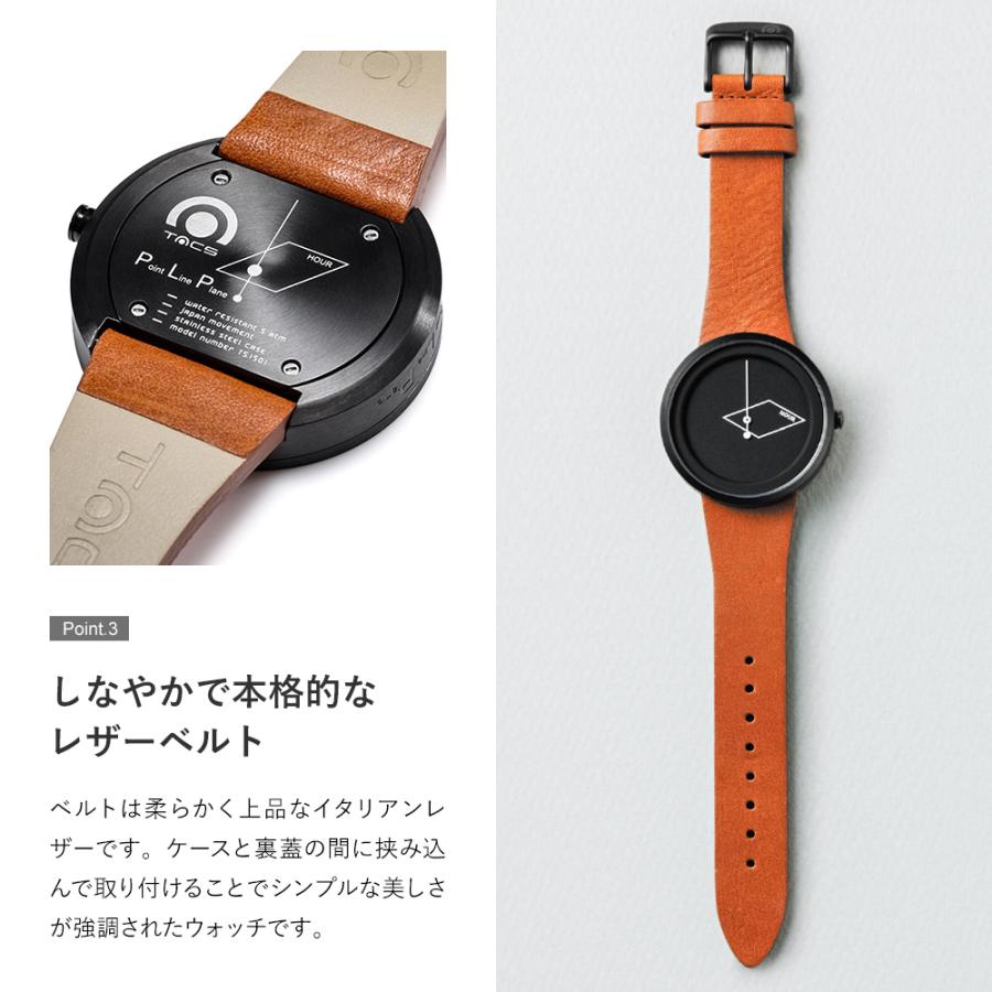 タックス 腕時計 レディース メンズ TACS PLP TS1501B 数字なし