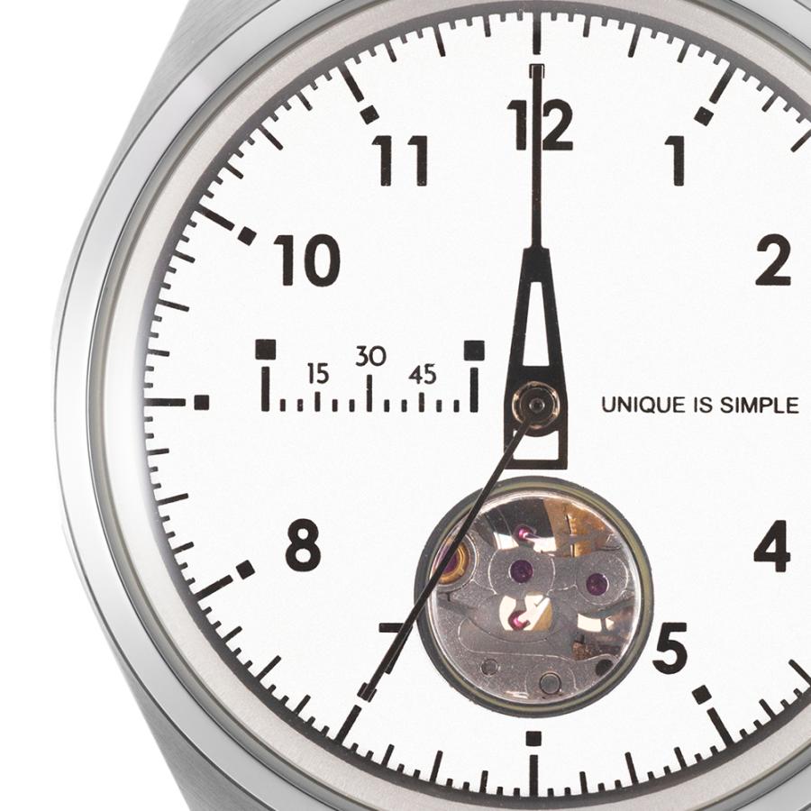 タックス 時計 腕時計 メンズ TACS RULER TS2204A タックス タイムルーラー自動巻き オートマウォッチ シースルーバック レザーベルト｜tokyo-watchstyle｜05