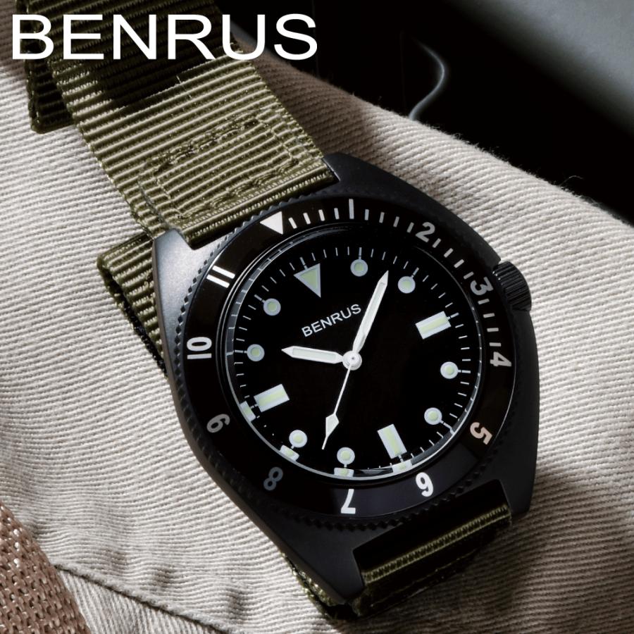 BENRUS ベンラス 時計 ミリタリーウォッチ 腕時計 メンズ BENRUS TYPE