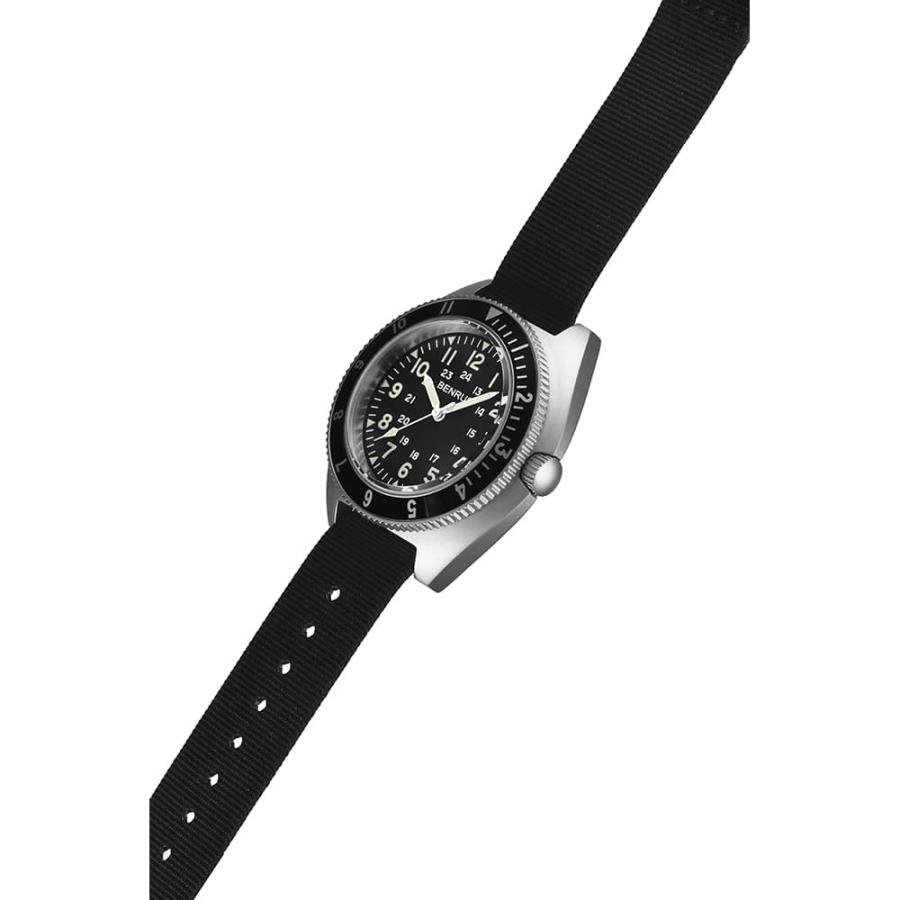 BENRUS 腕時計 メンズ ミリタリーウォッチ BENRUS TYPE-2 SILVER