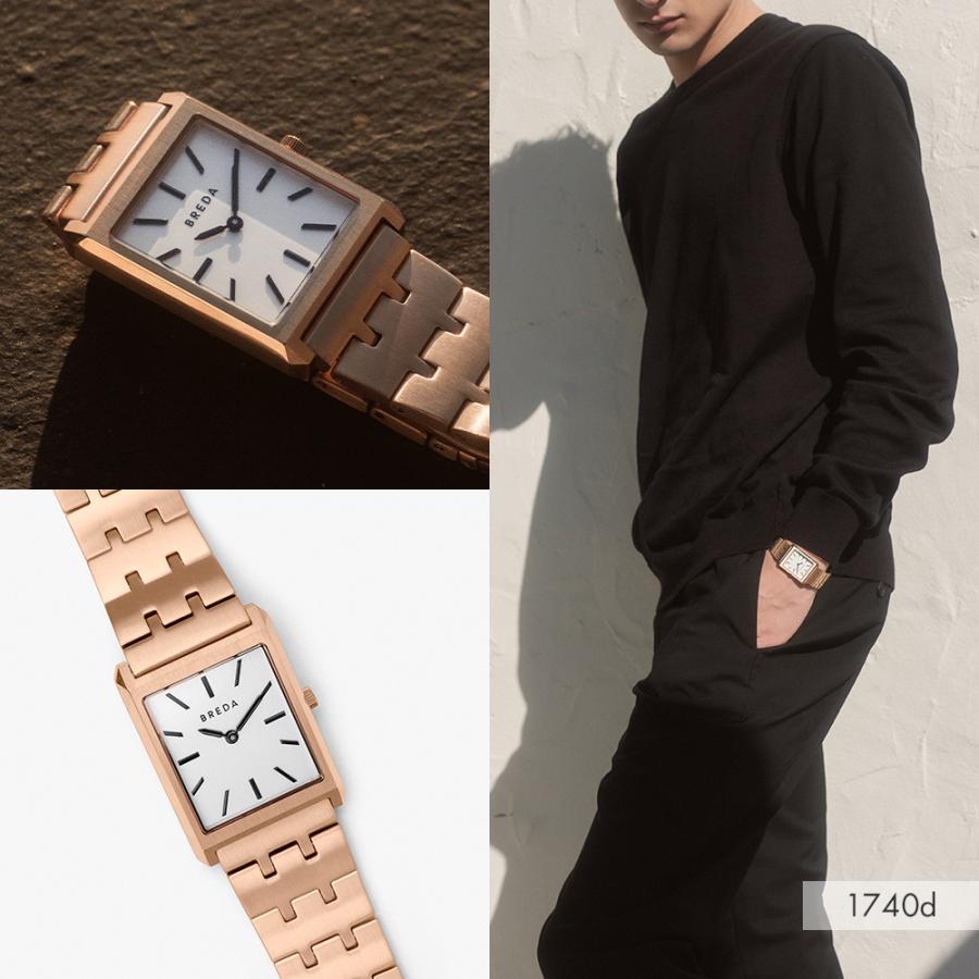 腕時計 レディース メンズ BREDA VIRGIL 1740 ステンレス メタル
