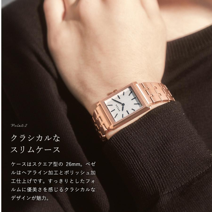 腕時計 レディース メンズ BREDA VIRGIL 1740 ステンレス メタル
