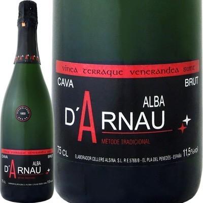 スパークリングワイン アルバ・ダルナウ・カバ・ブリュット スペイン  750ml ミディアムボディ寄りのライトボディ 辛口 wine sparkling | 
