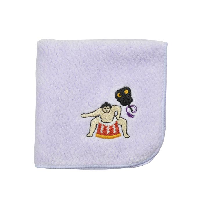今治産 相撲タオルハンカチ ライラック 220mm×220mm 今治タオル
