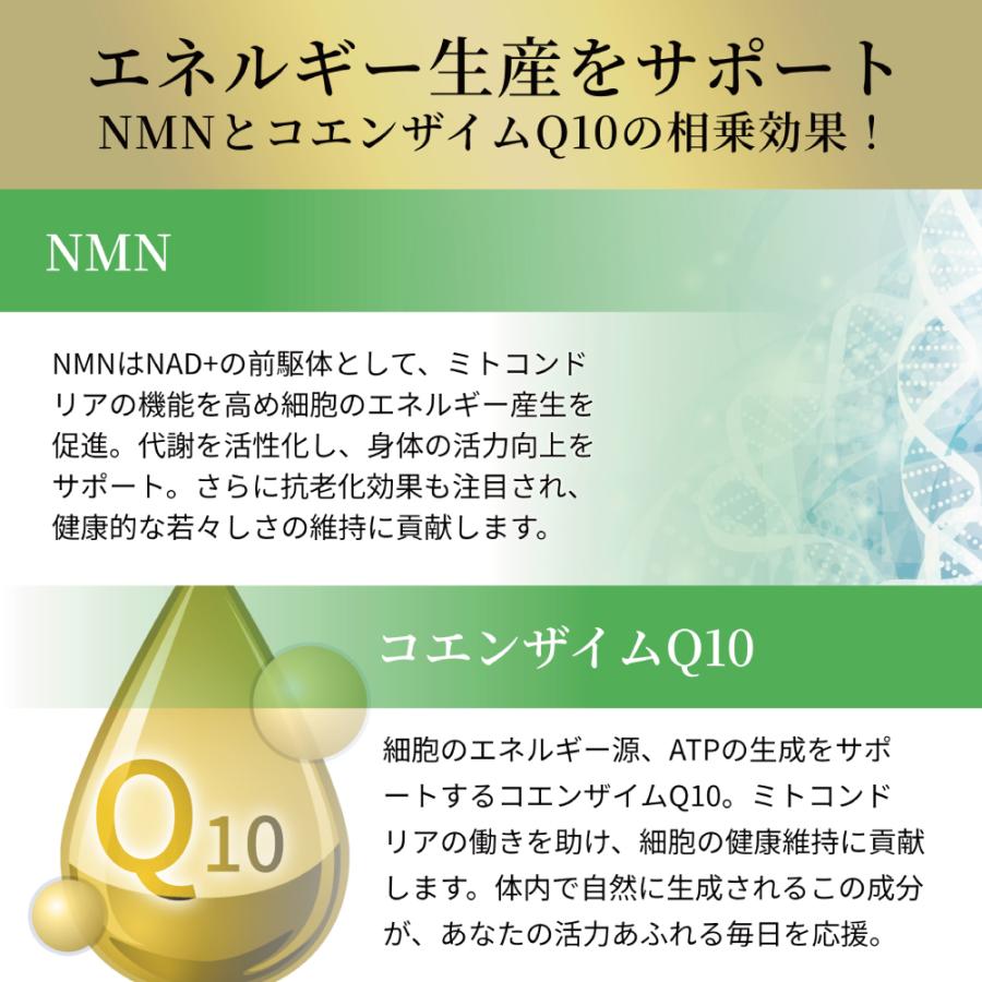 5-ALA＋NMN＋CoQ10サプリメント 60粒入り 1粒に5-ALA50mg配合 日本製 コエンザイムQ10 5ala ファイブアラ GMP認定 二酸化チタン不使用 |  | 04