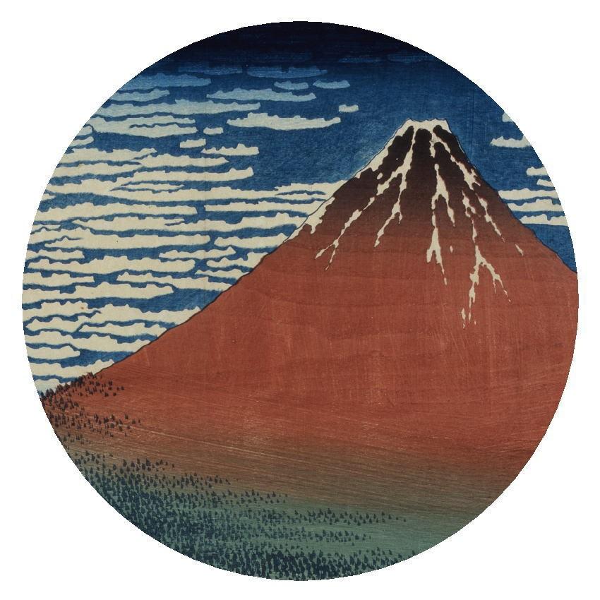 東京みやこ工房 葛飾北斎 冨嶽三十六景 凱風快晴　HOKUSAI 赤富士 コンパクトミラー 鏡 おしゃれ mirror アート グッズ 日本土産 日本製 外国人が喜ぶ 人気 |  | 01