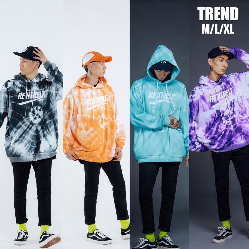 パーカー トレーナー 長袖 メンズ 大きい ストリート系ファッション 春夏 ダンス 衣装 韓国 Hiphopｂ系 アメカジ レディース カジュアル タイダイ柄 ロゴ フード Mtl965rf Tokyo9 通販 Yahoo ショッピング