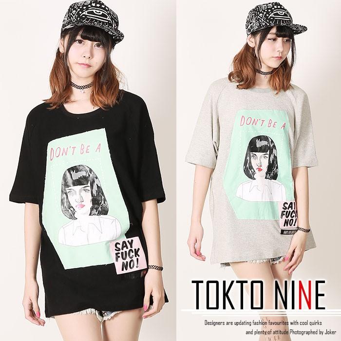 Tシャツ レディース 安い おしゃれ ダンス ビッグ オシャレ 原宿系