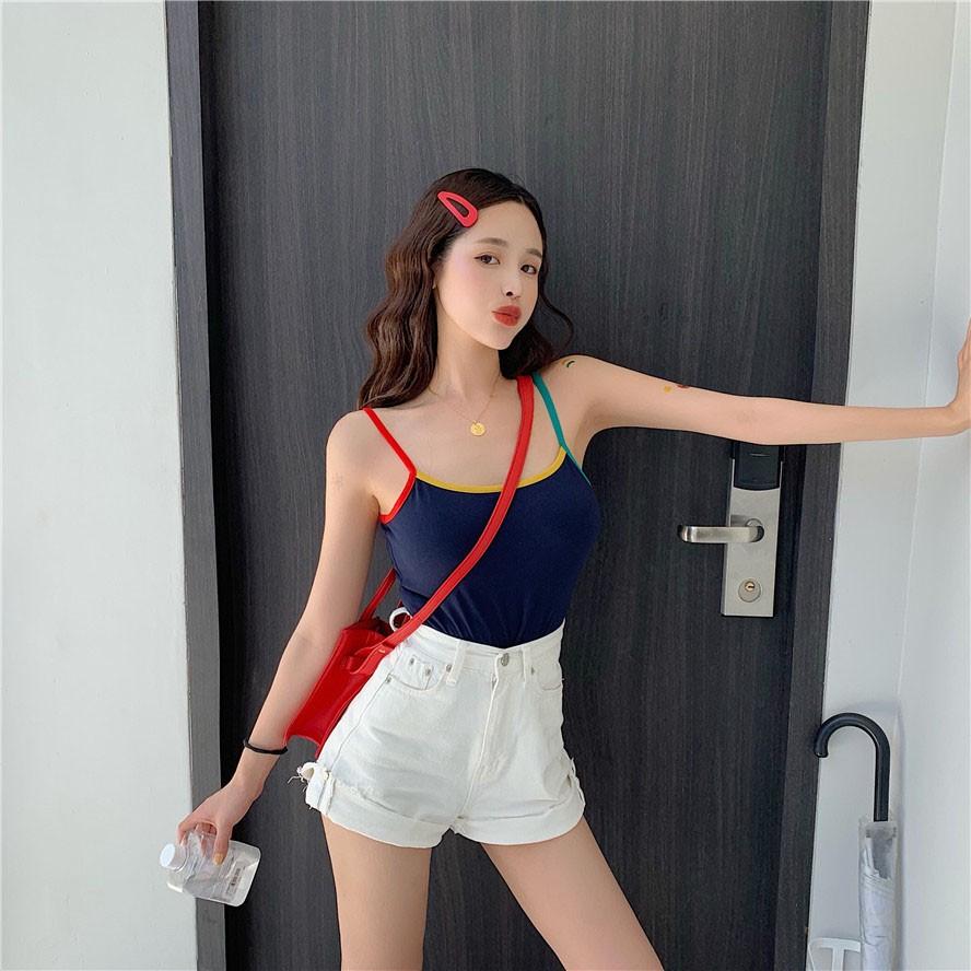 韓国ファッション K Pop 衣装 タンクトップ レディース 春夏 インスタ映え トップス カジュアル おしゃれ ダンス ストリート 原宿系 キャミソール T Tokyo9 通販 Yahoo ショッピング