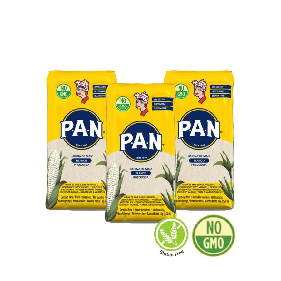 【再入荷! ! NO GMO】Harina P.A.N. 3Pack / NO GMO White Corn /白とうもろこし粉 3パック | 