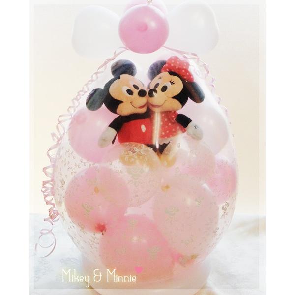 ミッキー ミニー バルーン電報 結婚式 ディズニー 入籍祝い　バルーンラッピング  wedding Mickey & Minnie♪｜tokyoballoon｜10