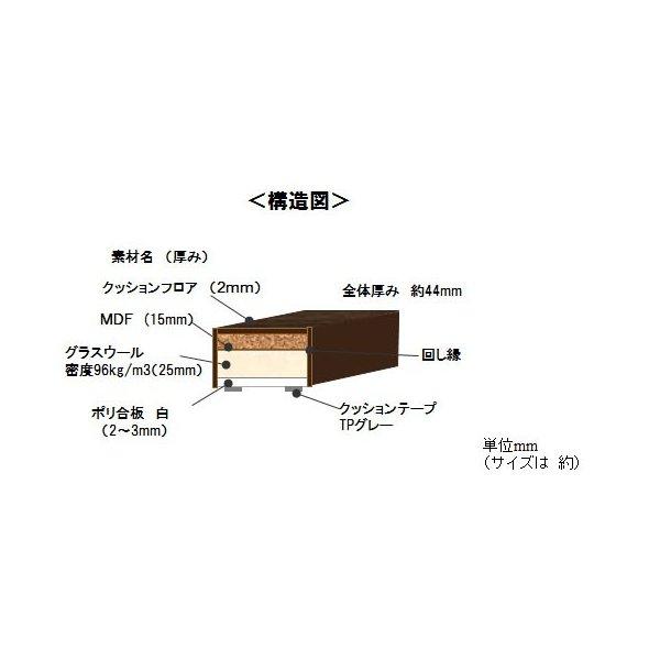 グランドピアノ用防音・防振ステージ（GP脚3か所+椅子）☆東京防音