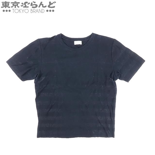 サンローランパリ SAINT LAURENT PARIS クルーネック ボーダーシャツ
