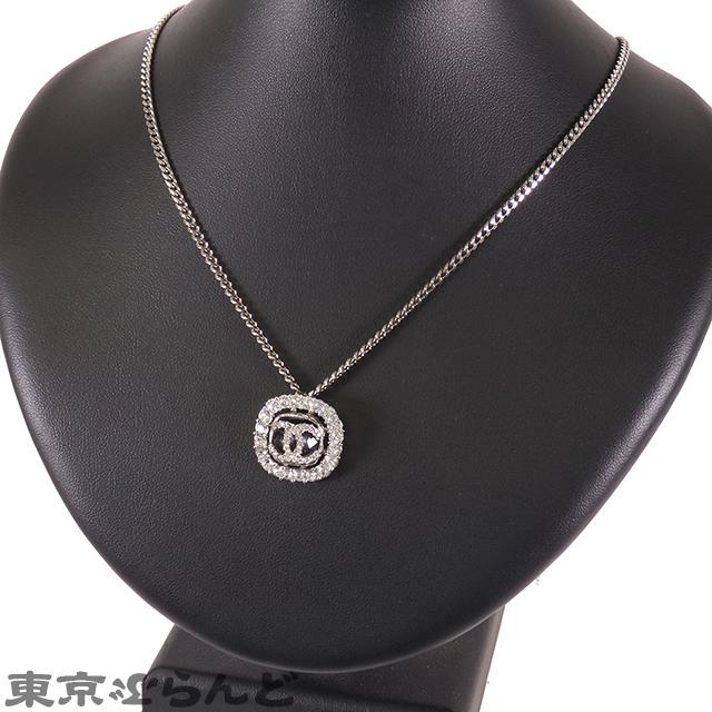 シャネル CHANEL ココマーク ネックレス C20K シルバー メタル ラインストーン ネックレス レディース 001013692｜tokyobrand｜06