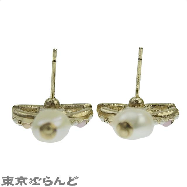 CHANEL（シャネル） ココマーク ピアス C20K ゴールド メタル フェイク
