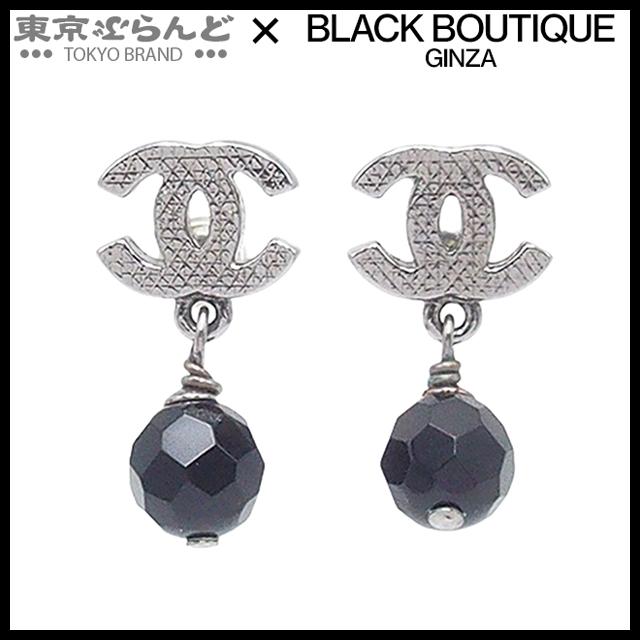 CHANEL（シャネル） スイング ピアス ガンメタルxブラック メタル