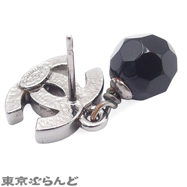 藤*範様 CHANEL ブラックメタル ピアス(片耳用) CHANEL（シャネル） スイング ピアス ガンメタルxブラック メタル