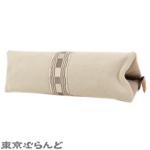 エルメス HERMES ジメトゥ GM クラッチポーチ ナチュラルxグリスポンス 