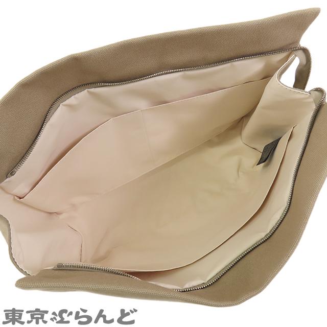 エルメス HERMES ジメトゥ GM クラッチポーチ ナチュラルxグリスポンス 