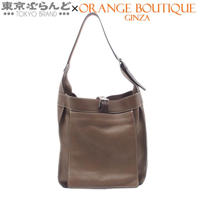エルメス HERMES マルワリ PM □P刻印 エトゥープ シルバー金具 