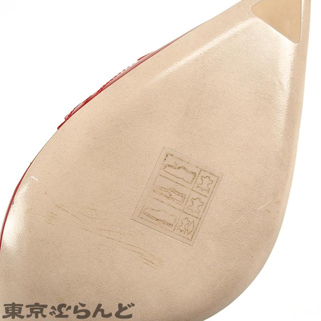 miu miu（ミュウミュウ） ヒールストラップ ミュール レッド パテント