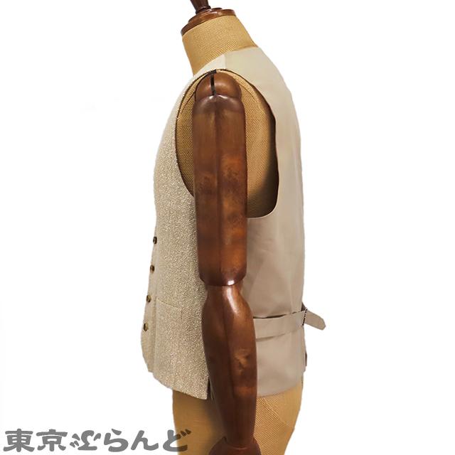 LARDINI（ラルディーニ） ベスト ジレ ベージュ リネン コットン