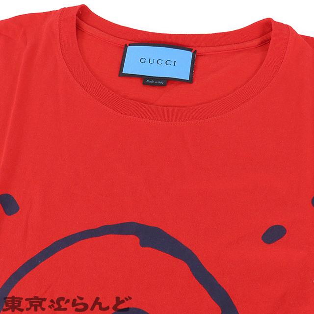 GUCCI グッチ ゴーストプリント Tシャツ レッド コットン グッチ GUCCI グッチ ゴーストプリント Tシャツ レッド コットン グッチ