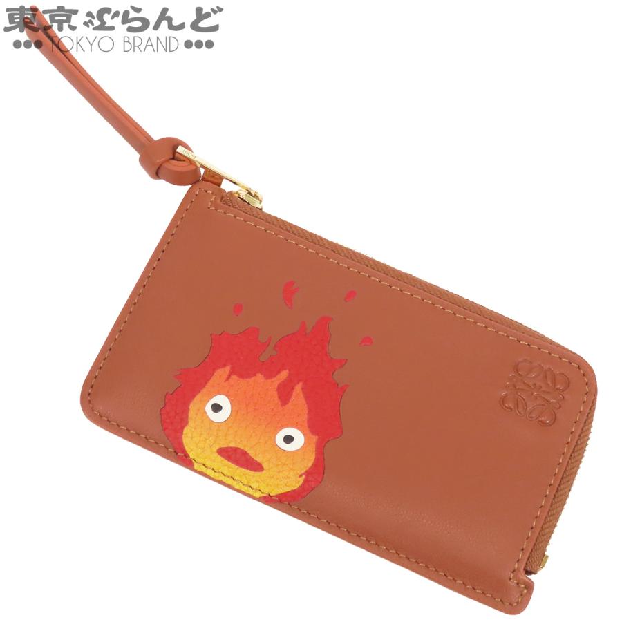 LOEWE（ロエベ） フラグメントケース ブラウン レザー スタジオジブリ