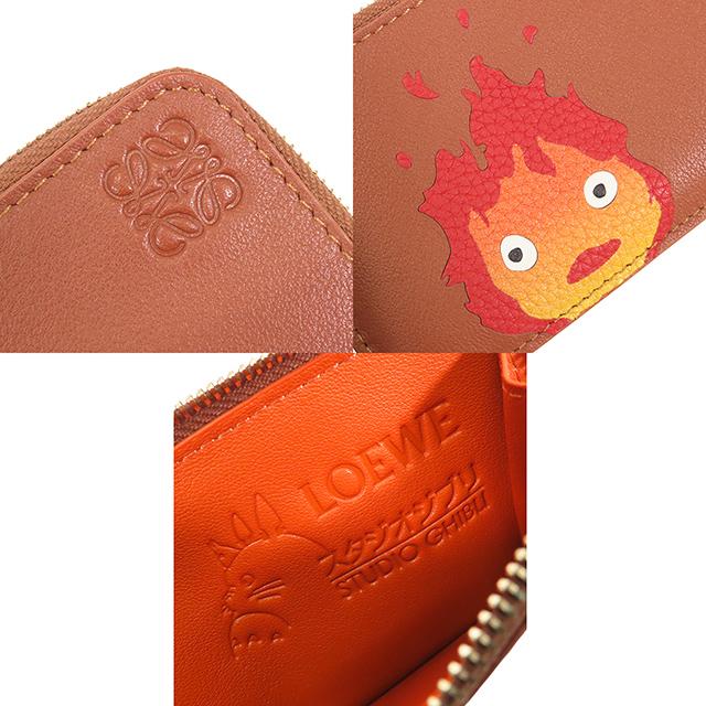 LOEWE（ロエベ） フラグメントケース ブラウン レザー スタジオジブリ
