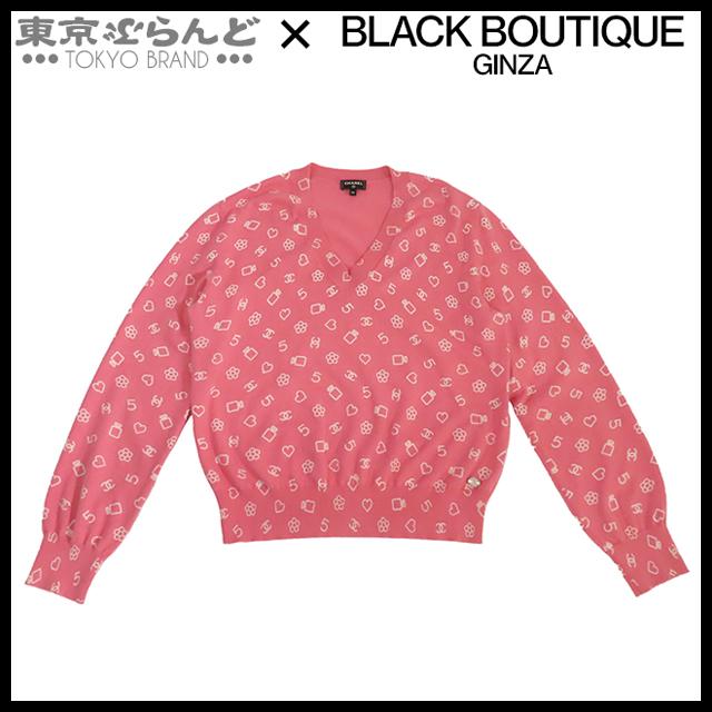 CHANEL ピンク ニットセーター 40 2024年 クルーズコレクション CHANEL シャネル ニット ココマーク