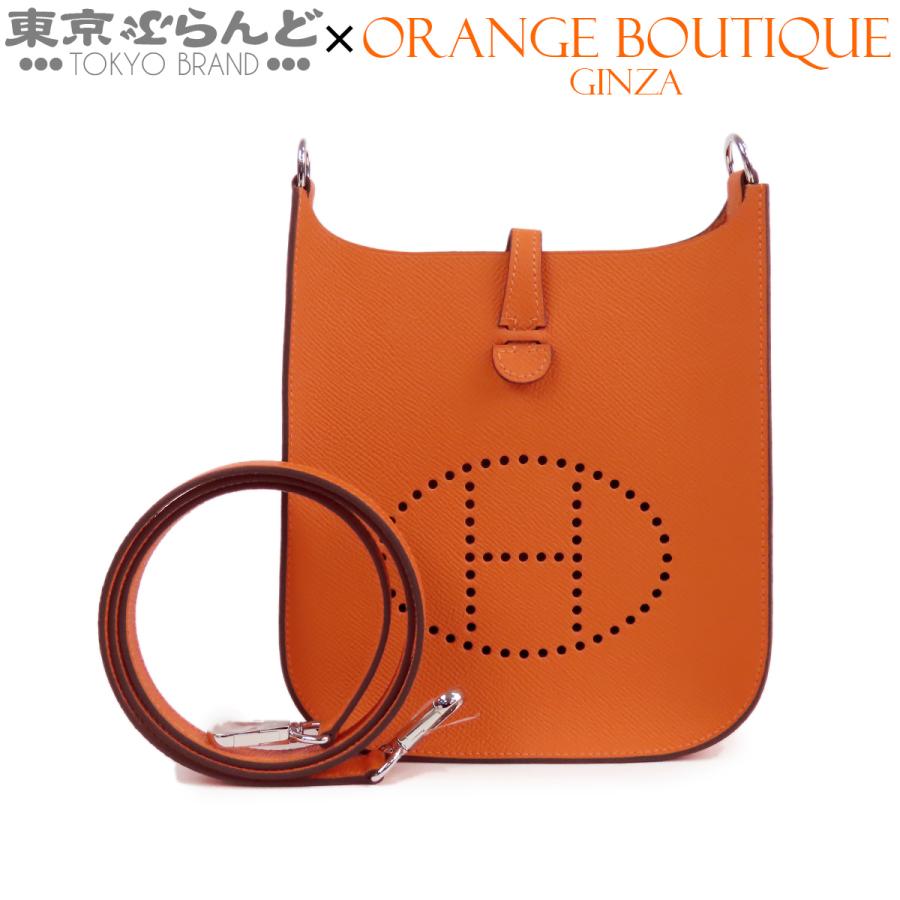 エルメス HERMES ショルダーバッグ エブリン オレンジ HERMES（エルメス） エヴリン TPM セリエ K刻印 オレンジ シルバー金具