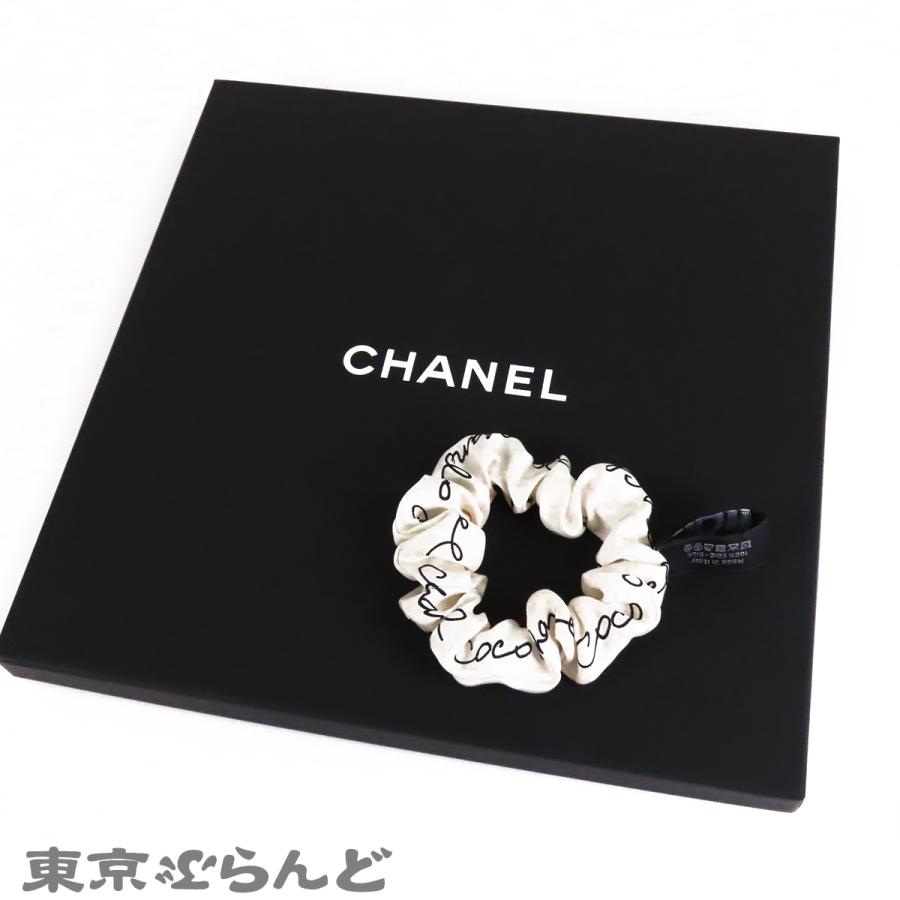 CHANEL（シャネル） スカーフ シュシュ セット アイボリーxブラック 