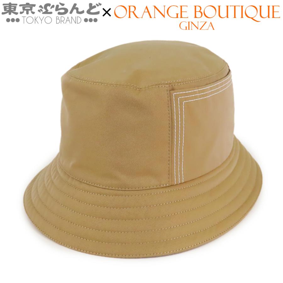 HERMES（エルメス） HERMES Fred Stitch バケットハット ベージュ