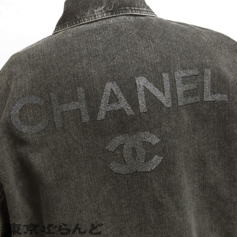 CHANEL（シャネル） ロゴ デニムジャケット P74033V65658 ブラック 黒