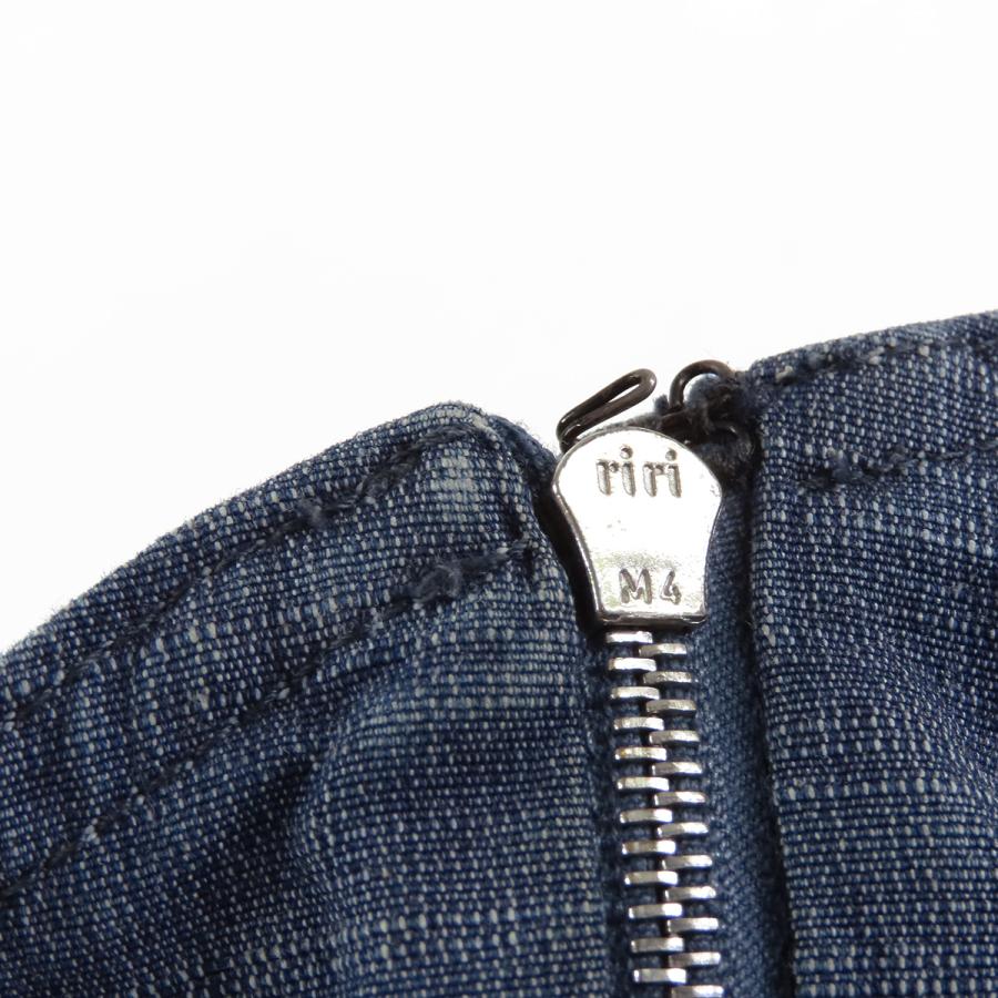 manny　CHANEL デニム ワンピース 36 ノースリーブ CHANEL（シャネル） キャミ デニム ワンピース P21243V12277 ブルー