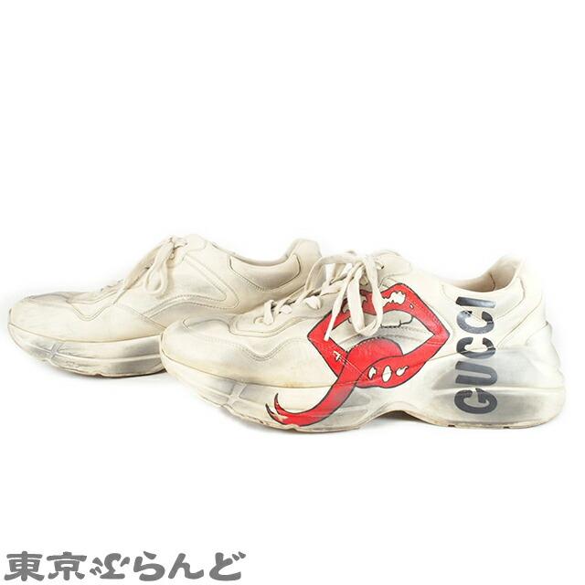 GUCCI 返品可 グッチ ライトン マウス プリント レザー GUCCI 返品可 グッチ ライトン マウス プリント レザー