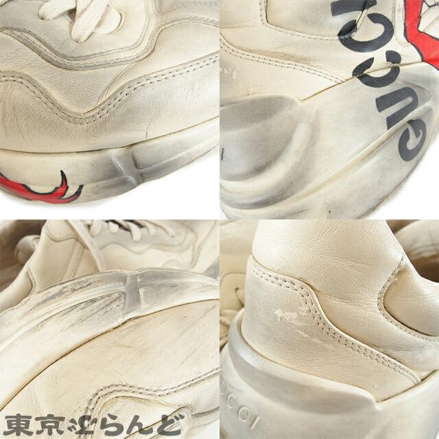 GUCCI 返品可 グッチ ライトン マウス プリント レザー GUCCI 返品可 グッチ ライトン マウス プリント レザー