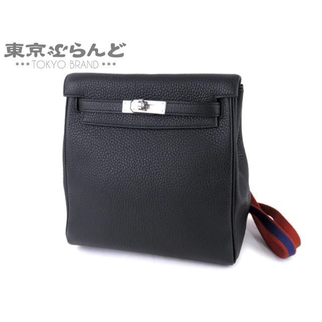 エルメス Hermes ケリーアド アマゾン Pm リュック バックパック バッグ 超安い 内縫 送料無料 トリヨン D刻印 ブラック 黒 シルバー金具 未使用