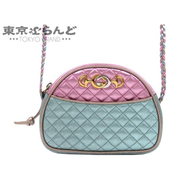 正式的100 正規品 レザー ライトブルー ラミネート バッグ Gucci ホースビット キルティング グッチ ピンク ピンク 水色 レディースファッション 美品 ショルダーバッグ レディース 東京ぶらんど その他財布 帽子 ファッション小物