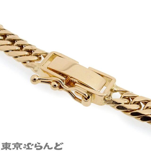 返品可 喜平 6面 ダブル ネックレス K18YG イエローゴールド 金 750