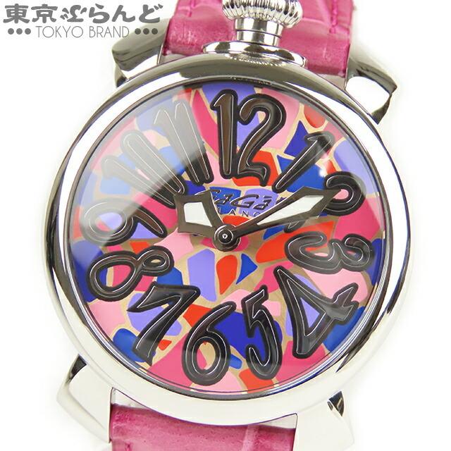 腕時計 ガガミラノ Gaga Milano マヌアーレ 40 モザイク 時計 腕時計 レディース クォーツ ピンク 50 Mos 02