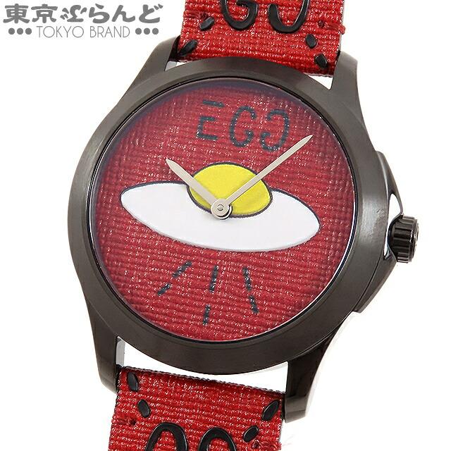 GG 返品可 グッチ Gタイムレス レッド UFO 時計 腕時計 ボーイズ